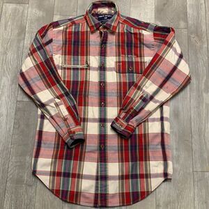 Mens Polo Sport Ralph Lauren Filmore Plaid Button Down Zipper Pocket‎ Shirt